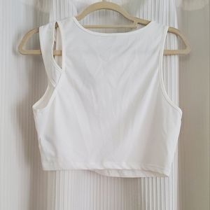 White Crop Top, OXL plus size